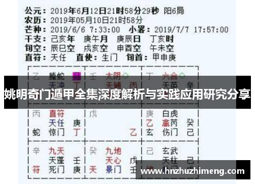 姚明奇门遁甲全集深度解析与实践应用研究分享
